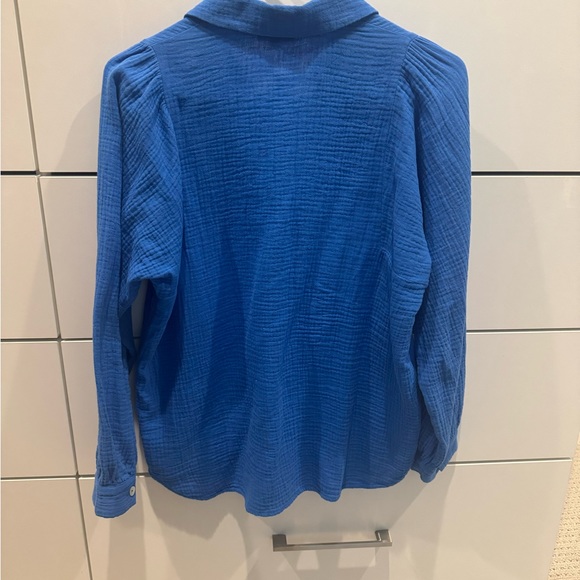 Rails Blue Button-Up Top - Picture 3 of 3